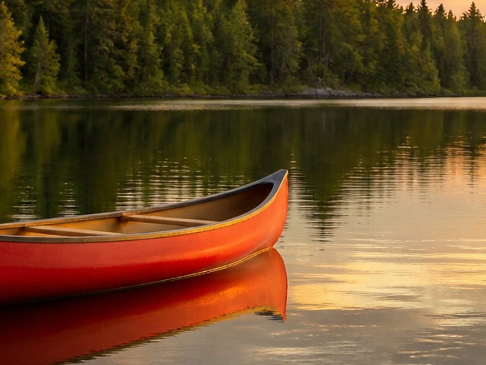 The Crop Image download chips on this page after the preview already shows the cropped canoe photo.